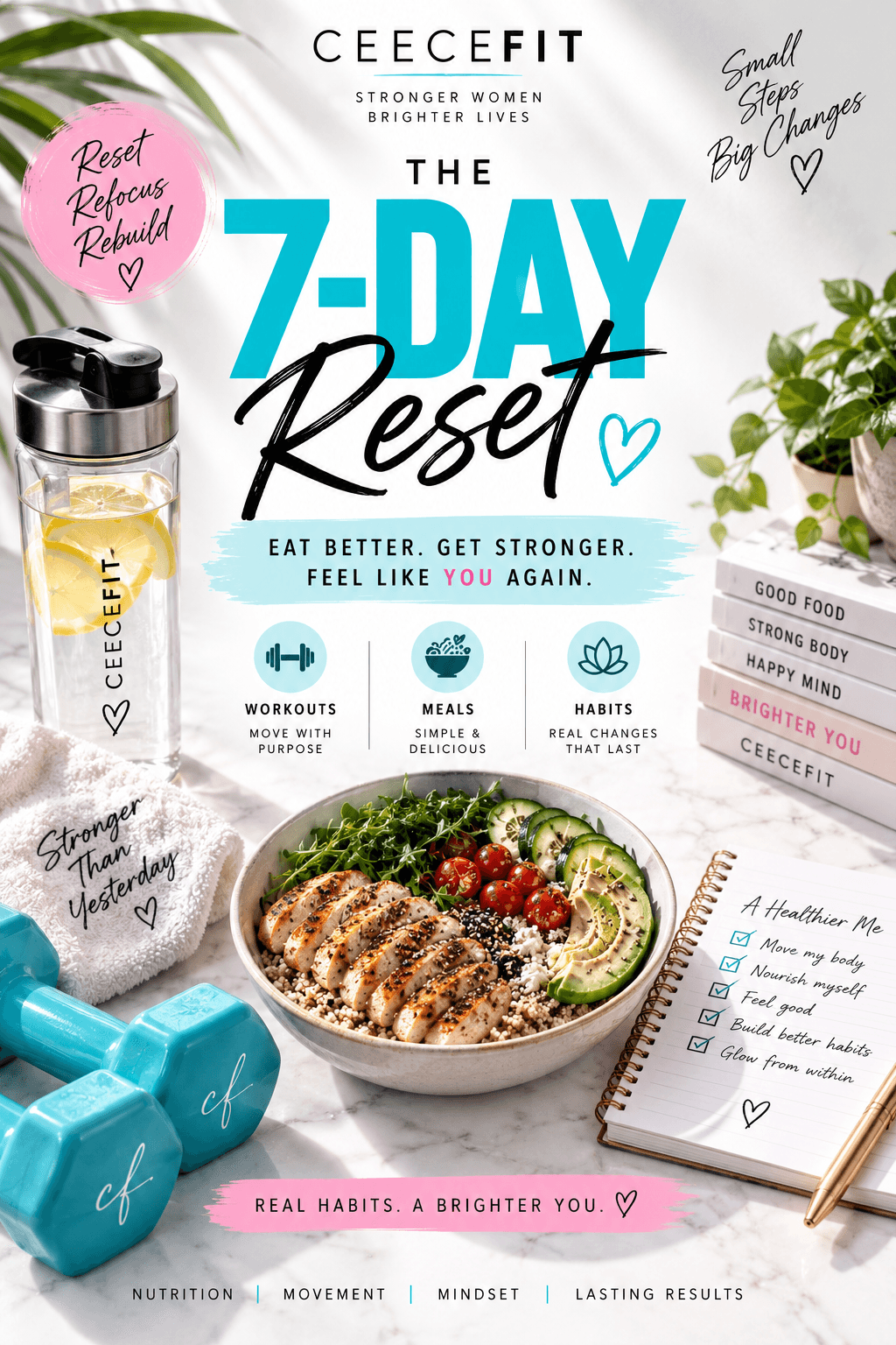 The CeeceFit 7-Day Reset guide cover